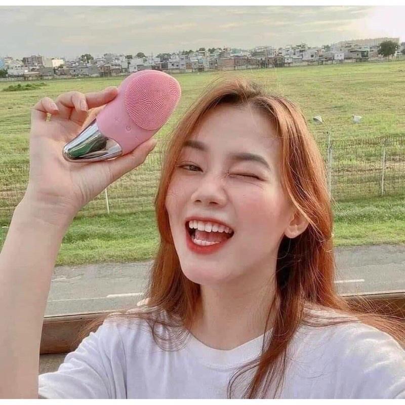 Máy rửa mặt cao cấp SONIC FACIAL hình quả xoài - Bảo hành 1 năm