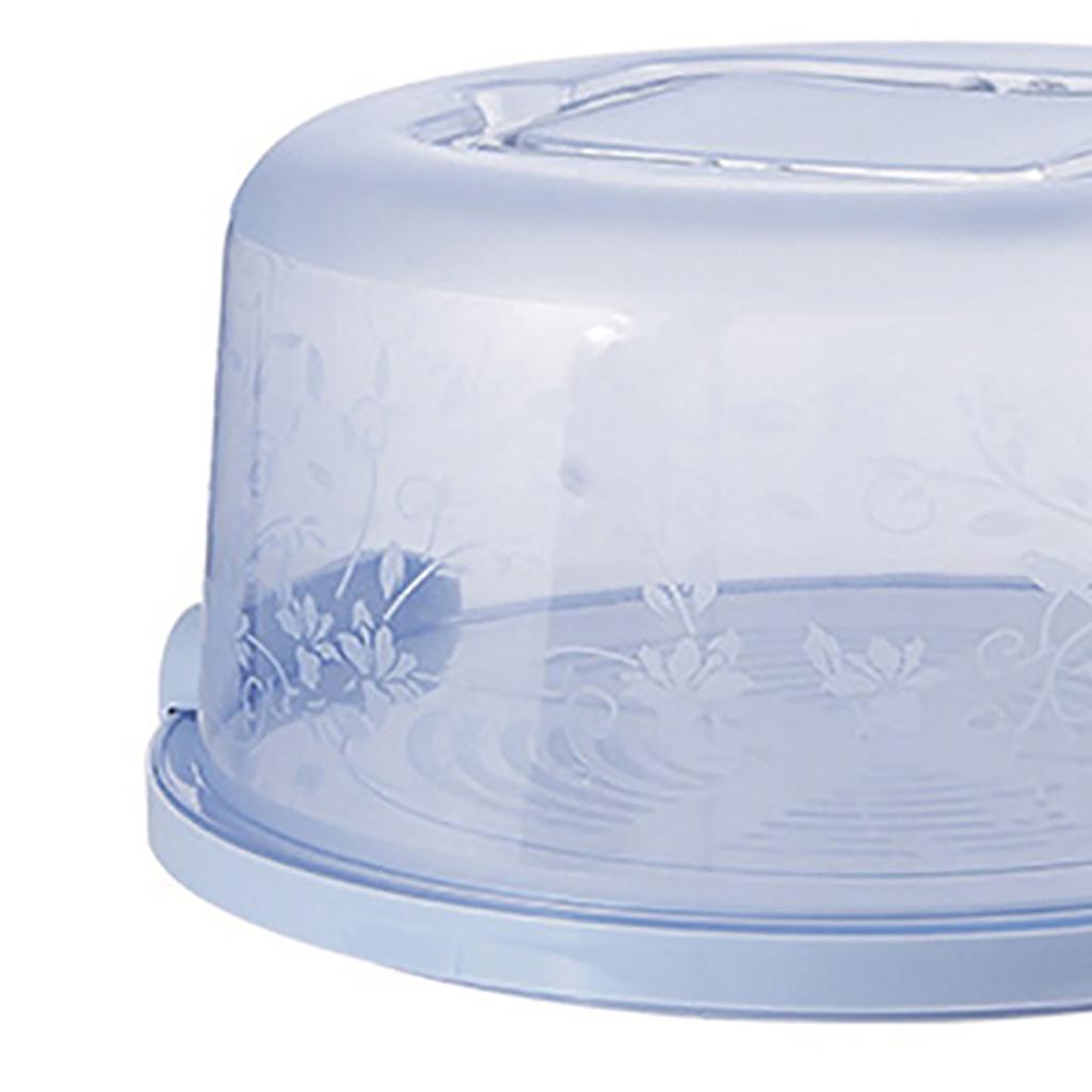 Plastic Cake Box Round Cake Storage Carrier Container Lockable Lid