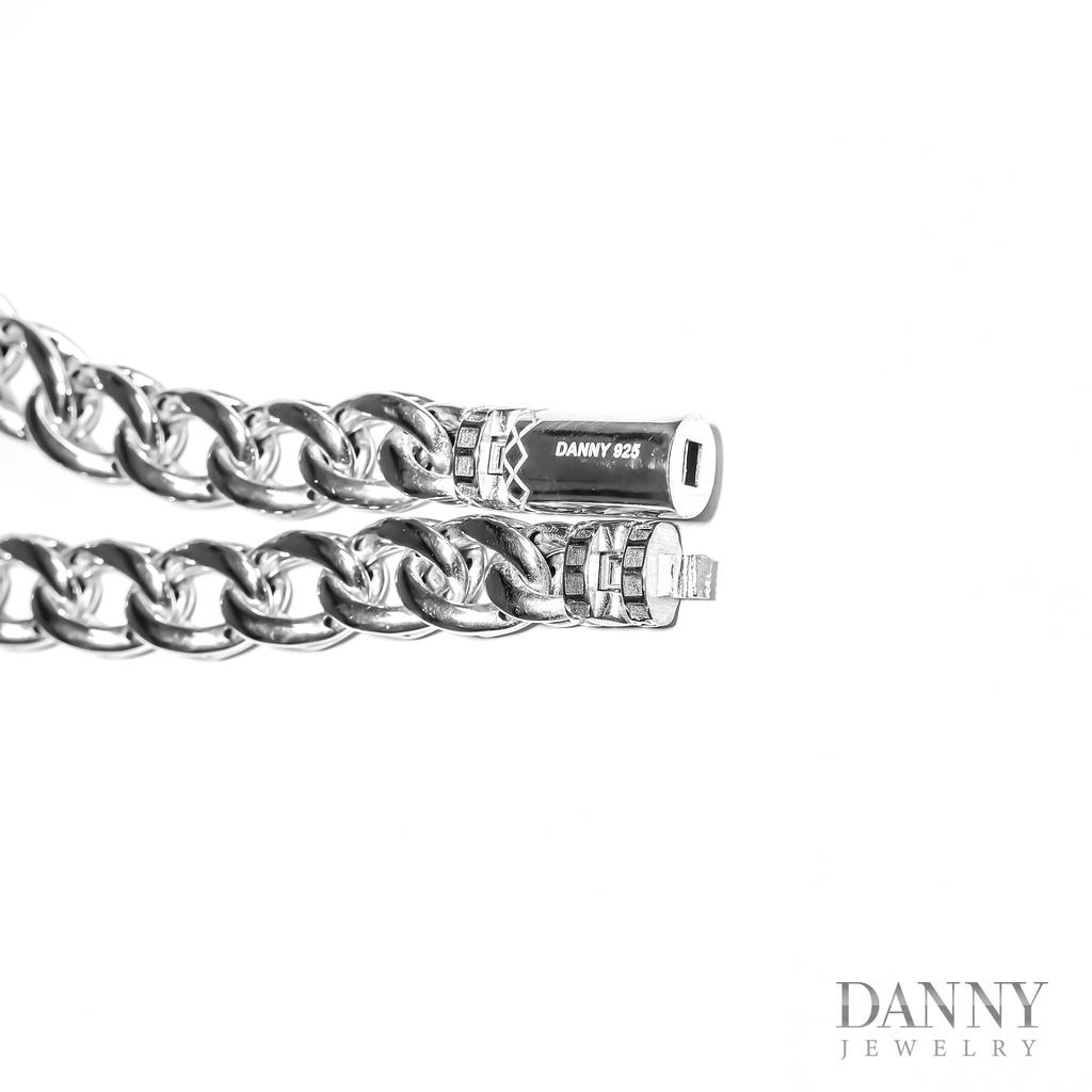 Lắc Tay Nam Bạc Thổ Nhĩ Kỳ Danny Jewelry Xi Rhodium Cao Cấp Không Đen II2T0024