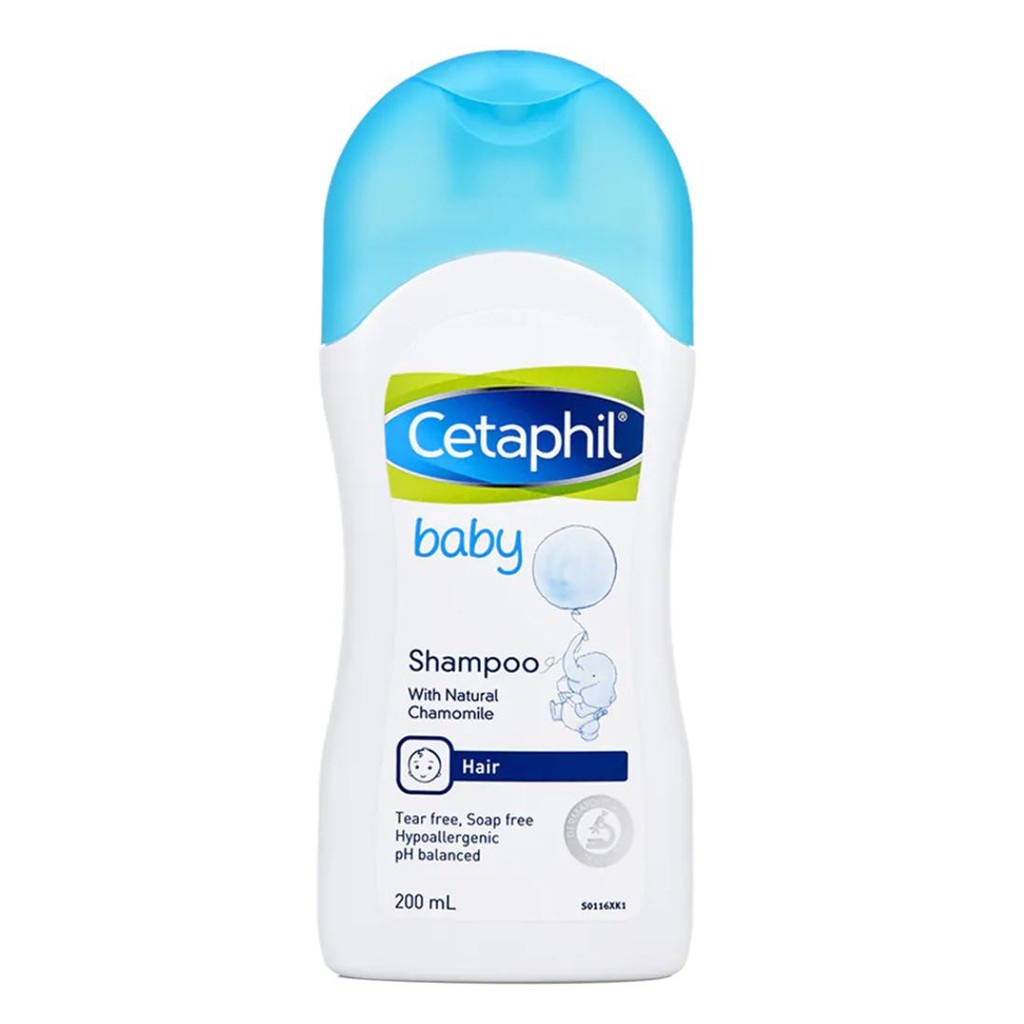 Dầu gội cho bé Cetaphil Baby Shampoo 200ml lành tính, mềm mượt, giữ ẩm, không kích ứng