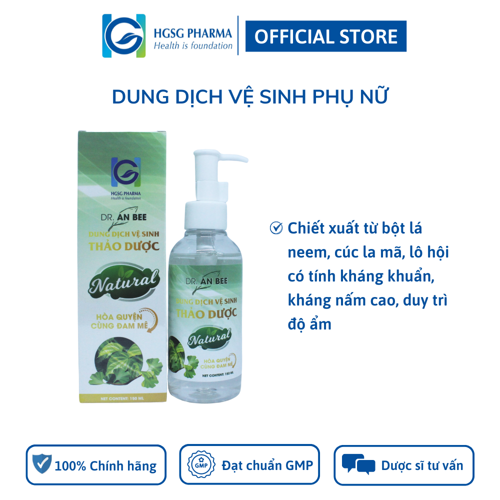 Dung dịch vệ sinh thảo dược DR.ANBEE chai 150ml