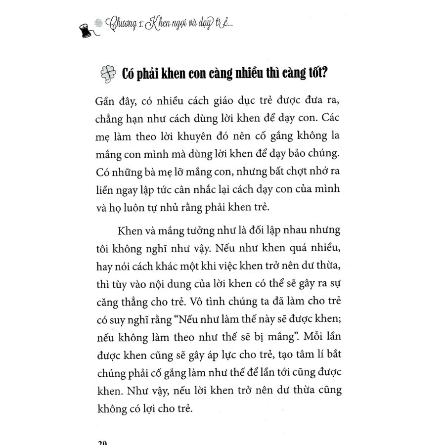 Cách Khen Cách Mắng Cách Phạt Con