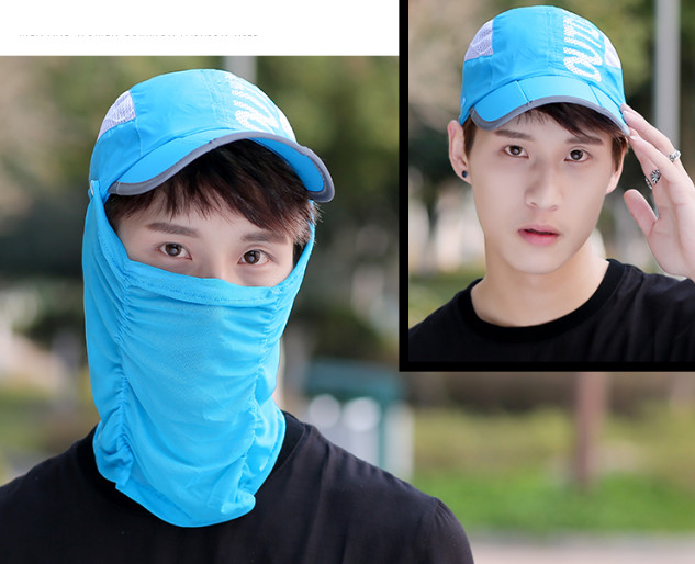 Nón chống nắng chống uv cho nam kèm khẩu trang 360 độ, mũ chống nắng nam cao cấp