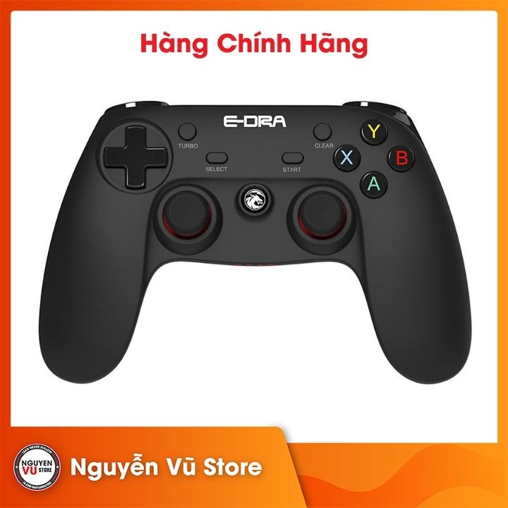 Tay cầm chơi game không dây E-dra EGP7601 Bluetooth/Receiver  - Hàng Chính Hãng