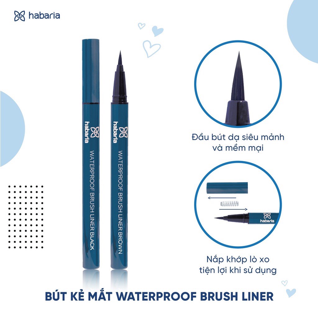 Dạ Kẻ Mắt Habaria Waterproof Brush Liner