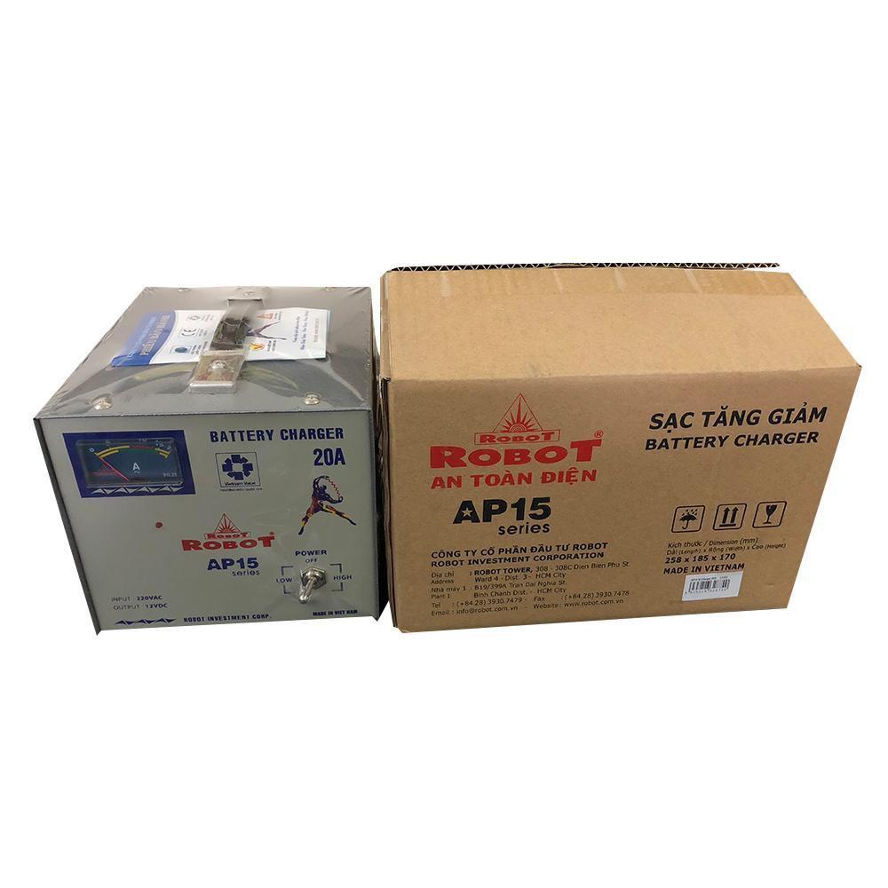 MÁY SẠC ẮC QUY ROBOT TĂNG GIẢM 20A