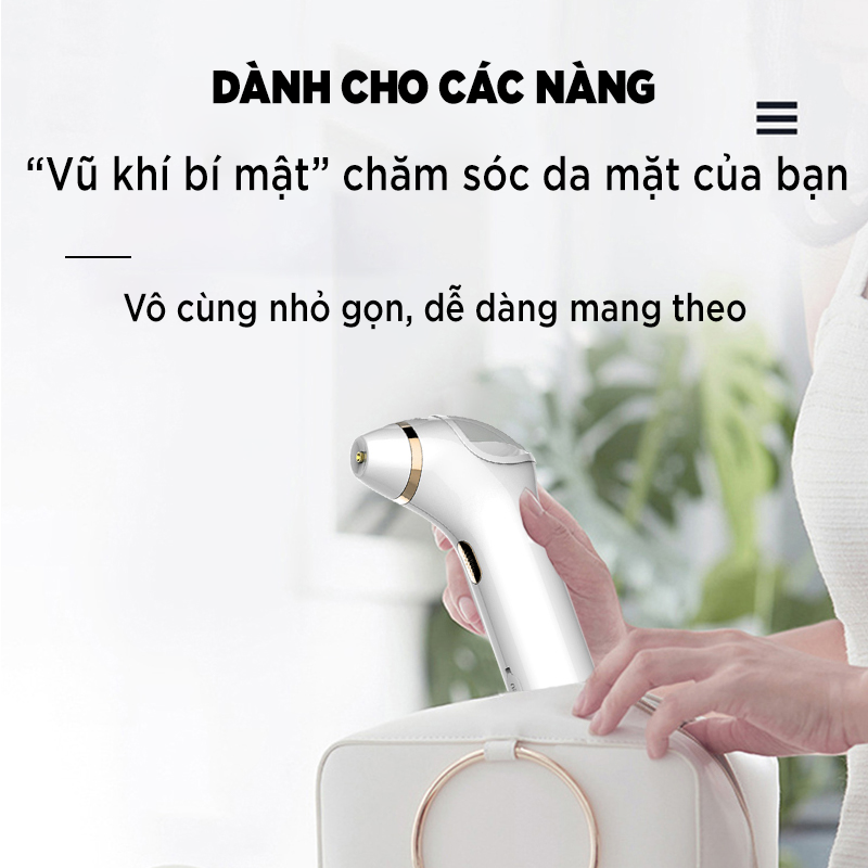 Máy Xịt Khoáng AKJ, Máy Phun Oxy Tươi Phun Sương Cầm Tay Mini Công Nghệ Nano Áp Suất Cao Cấp Ẩm Phun Dưỡng Chất Cho Da