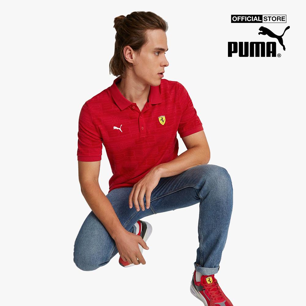 PUMA - Áo polo nam tay ngắn Scuderia Ferrari Race Graphic Printed Motorsport 535844