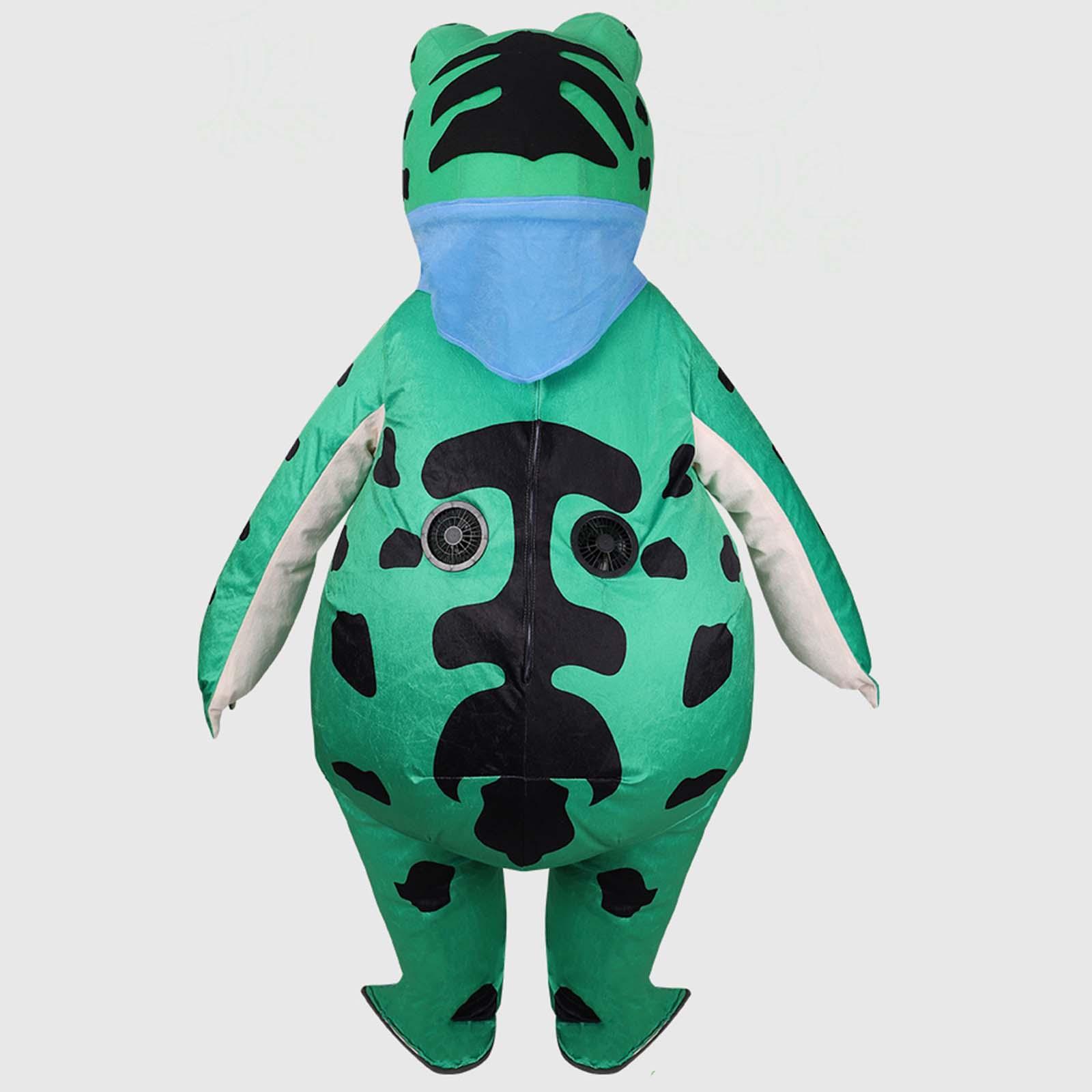 Inflatable Frog Costume Frog Clothes Cosplay Costume Cute Unisex Frog Cosplay Costume Outfit for Stage Performance Role Play Holiday