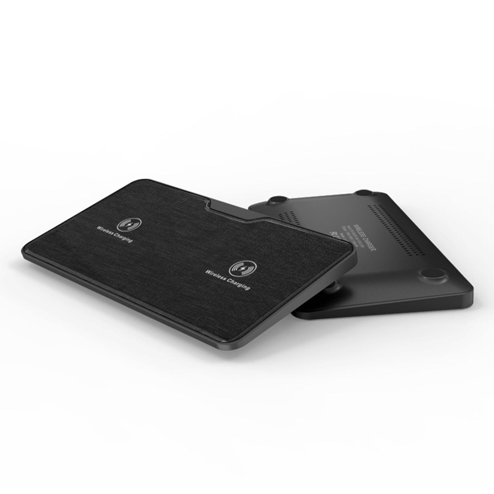 Dual Wireless Charger Charger ABS for Phone Black