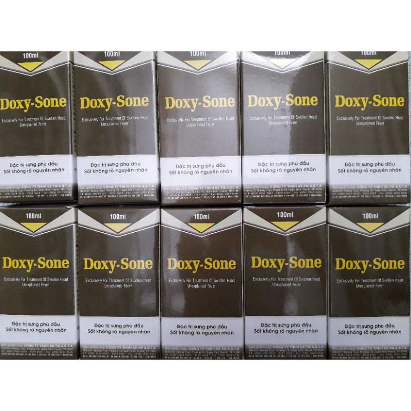 Doxy sone 100ml. chích viêm phổi thương hàn, sưng phù đầu