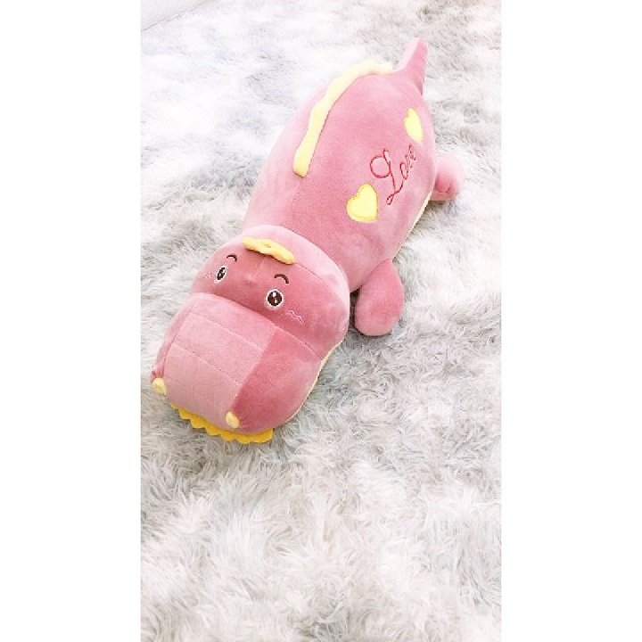Gấu Bông Gối Ôm Cá Sấu Miniso Cao Cấp