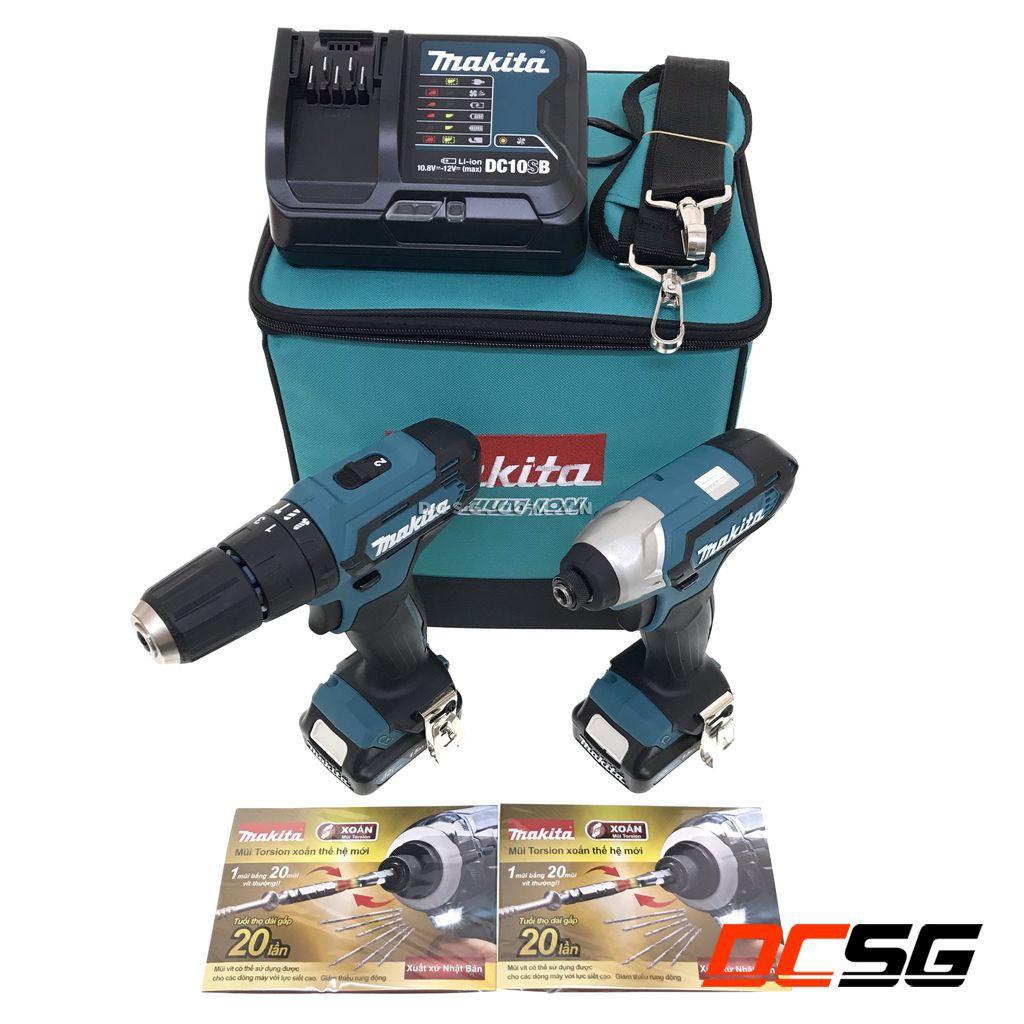 Bộ sản phẩm HP333D + TD110D 12V Max Makita CLX228S | DCSG