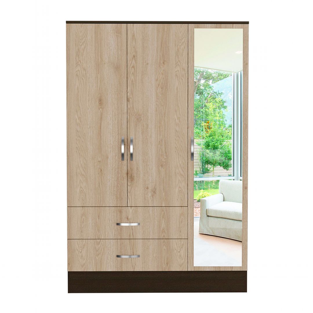 Tủ quần áo gỗ hiện đại SMLIFE Chamak | Gỗ MDF dày 17mm chống ẩm | D120xR48xC180cm