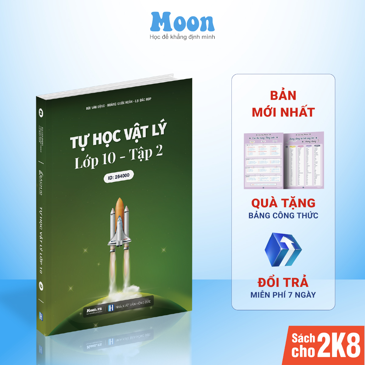 Sách ID Moonbook Tự Học Vật Lý Lớp 10 Tập 2 Chương Trình SGK Mới