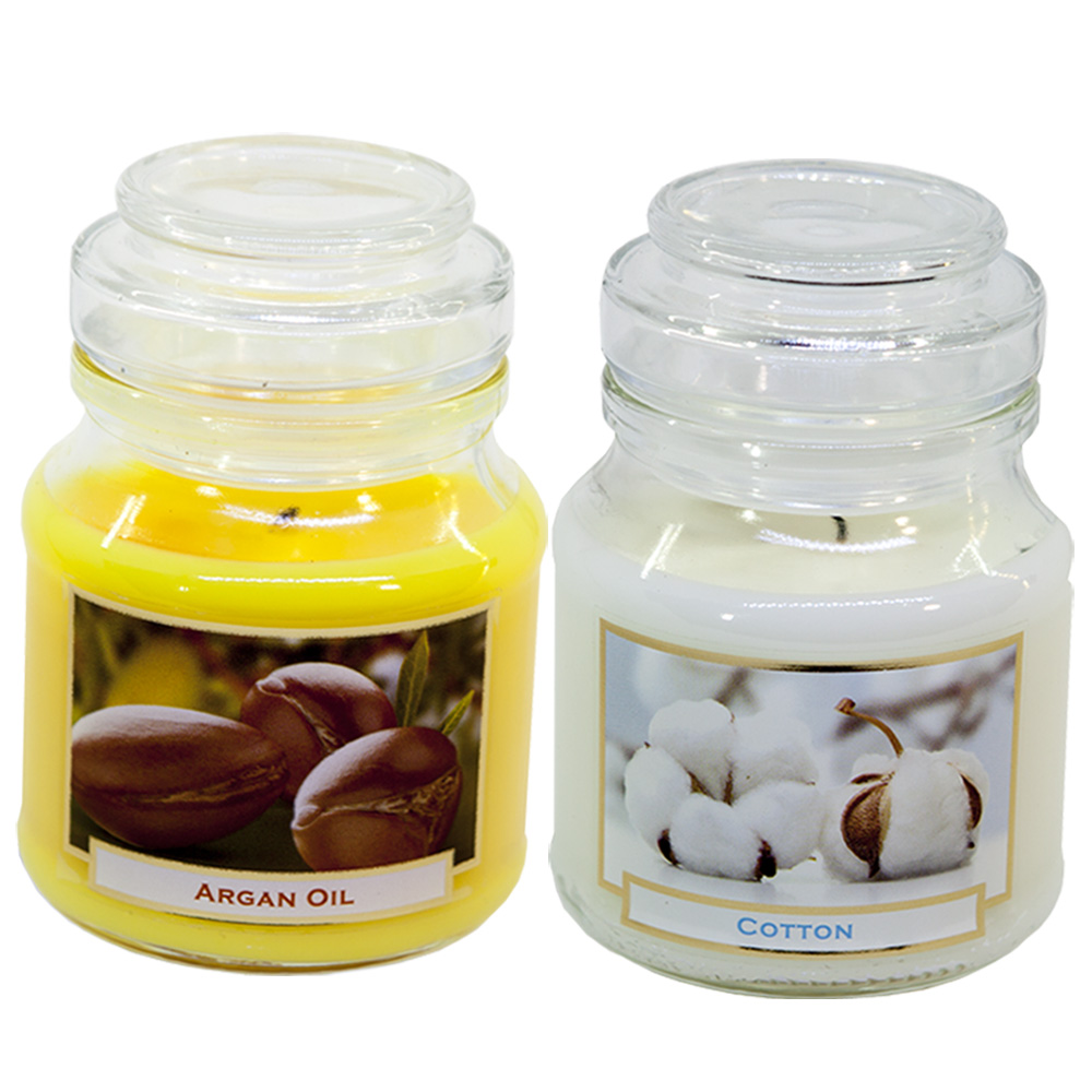 Combo 2 hũ nến thơm tinh dầu Bartek Wellness &amp; Beauty 130g - hương hoa bông, nến trang trí, thơm phòng, thư giãn, Hỗ trợ khử mùi