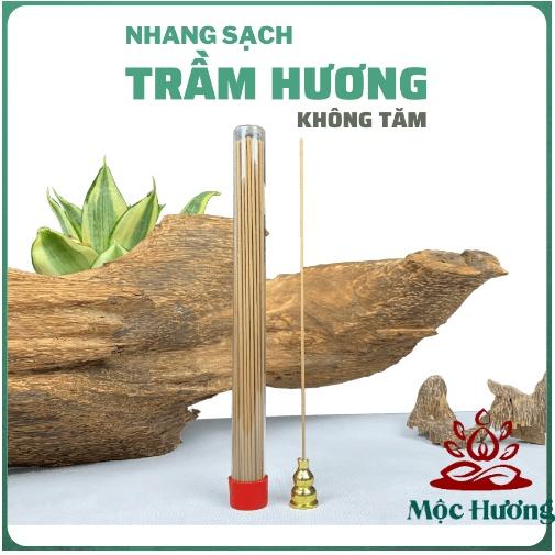 Nhang trầm hương nhang không tăm Mộc Hương TN - AT ống 60 cây 100% bột trầm hương cao cấp