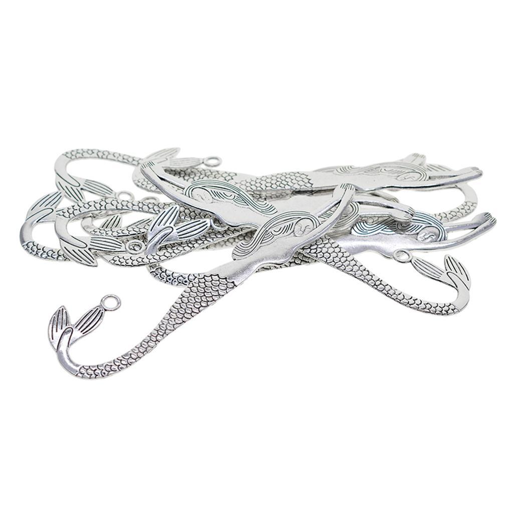 10x  Mermaid  Books Book  With Hole   Findings