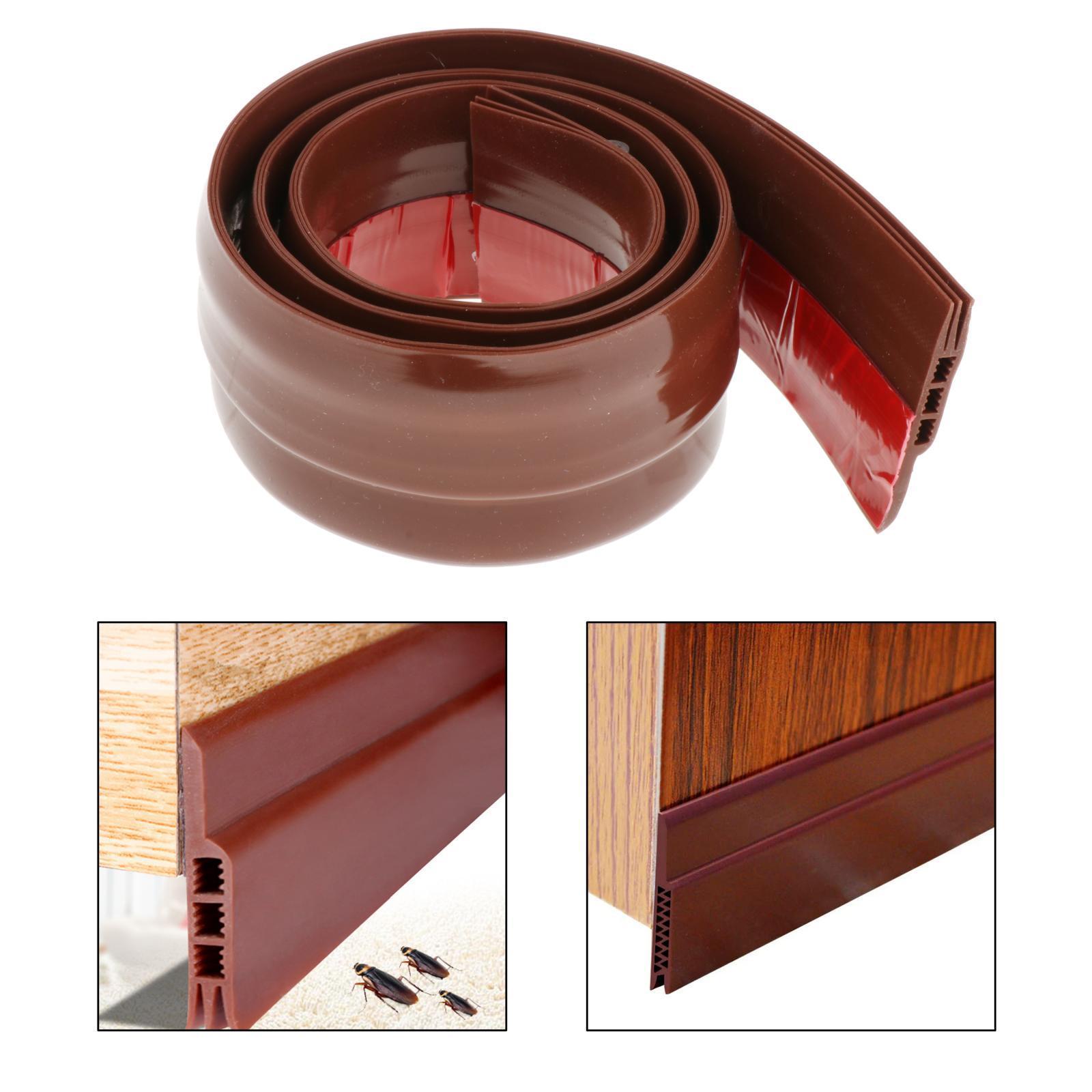 Adhesive Weather  Under Door Draft Stopper Brown 50mm