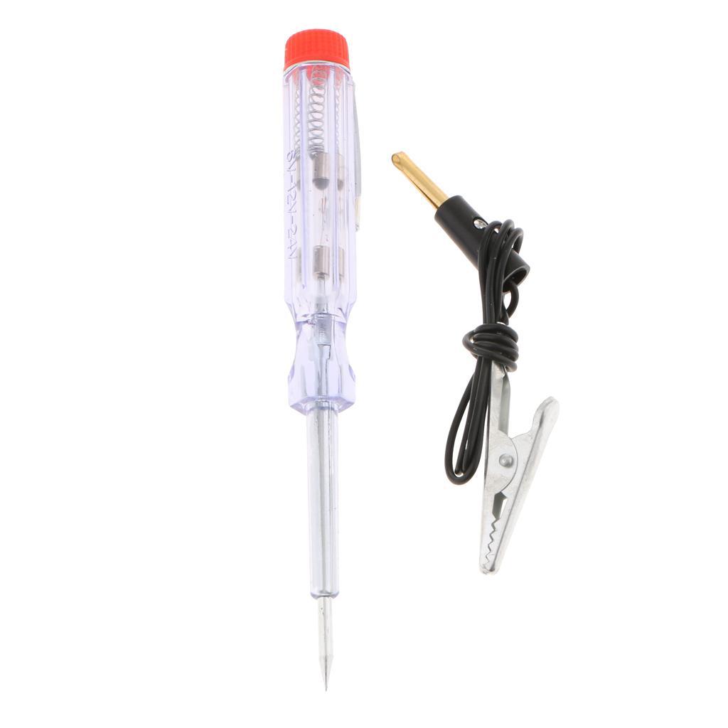 2X Car Voltage Circuit Tester Pen 6V 12V 24V Probe Test Auto Repair Tools