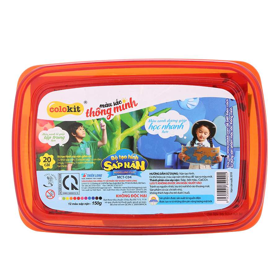 Bộ Tạo Hình Sáp Nặn Thiên Long MCT-C04
