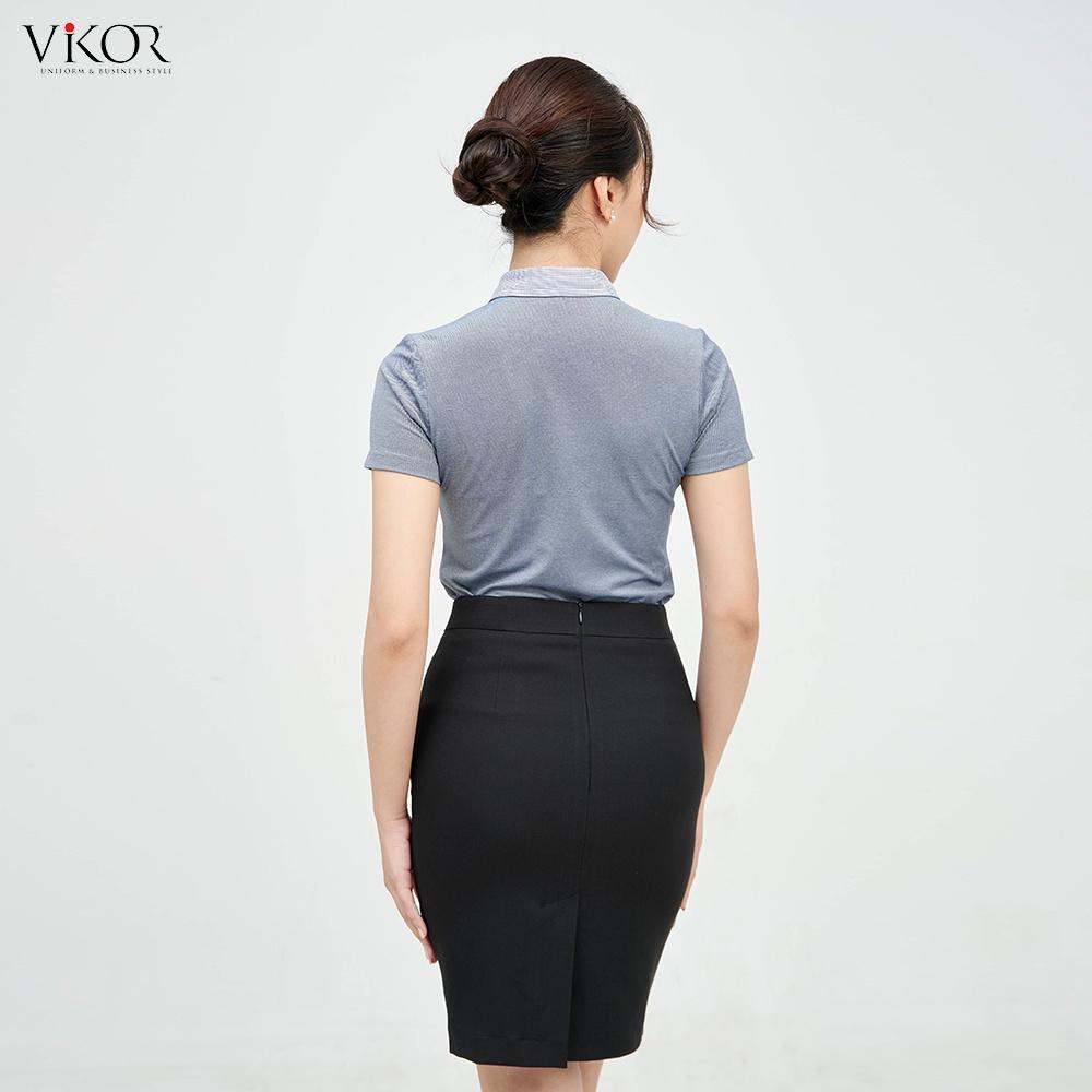 Áo thun POLO nữ cổ sơ mi VIKOR SMW08 trắng vải sợi cafe cao cấp, mềm mại, siêu mát hàng chính hãng