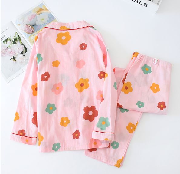 Pyjama Bầu Và Sau Sinh Azuno AZ1112 Xô Nhật Có Thiết Kế Cúc Mở Cho Con Bú Mặc Hè Cực Mát