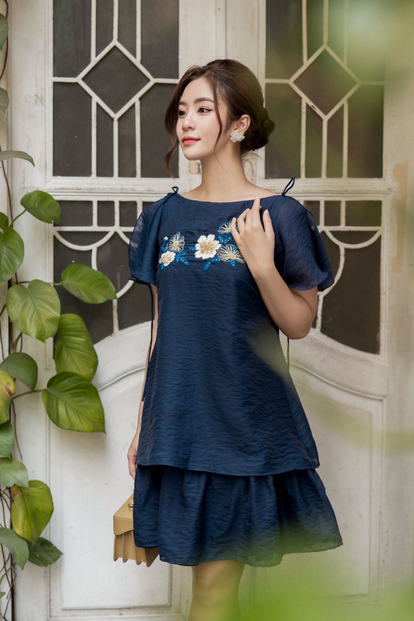 OLV - Đầm Azure Layering Embro