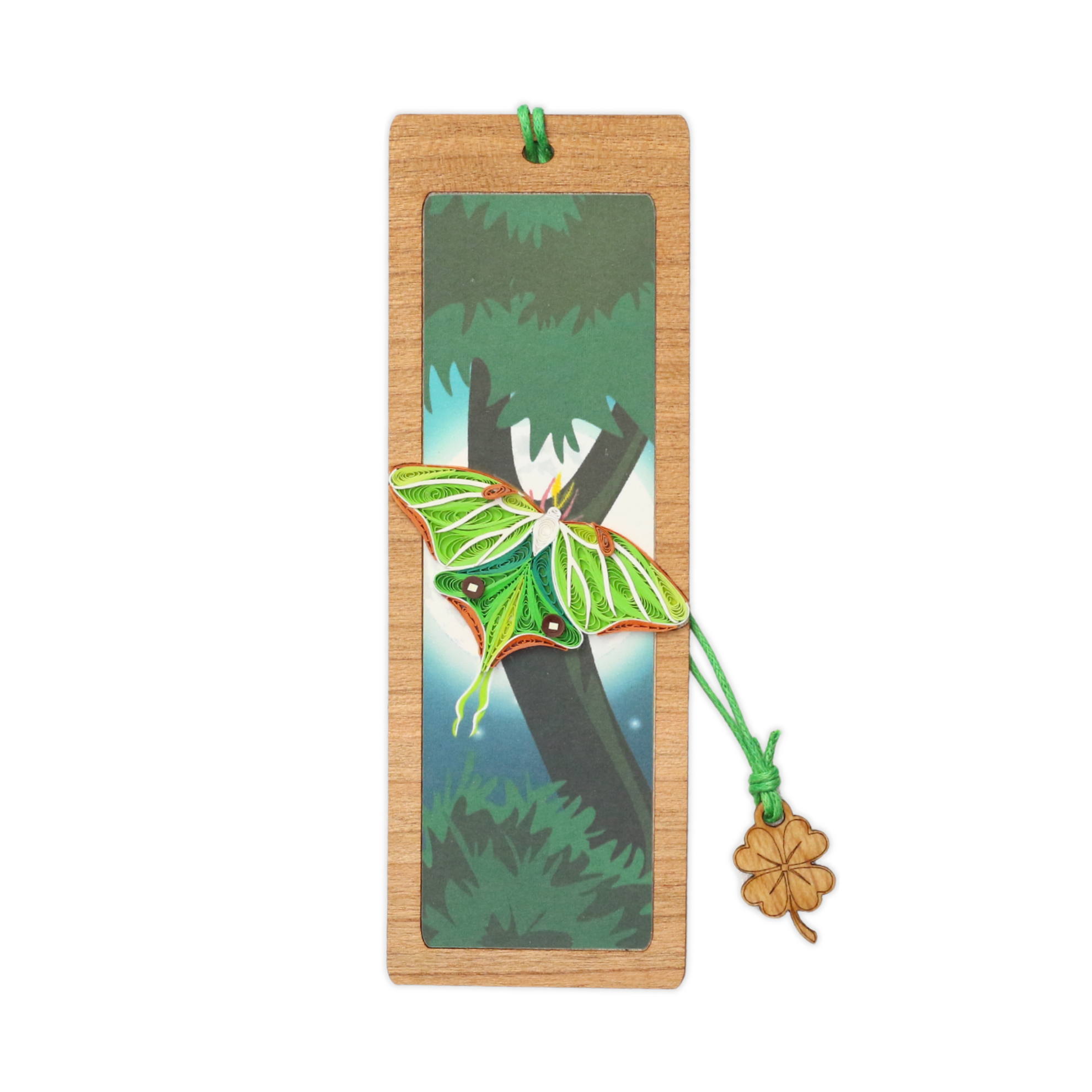 Bookmark Nghệ Thuật Giấy Xoắn - Bướm Luna - Luna’s Whisper