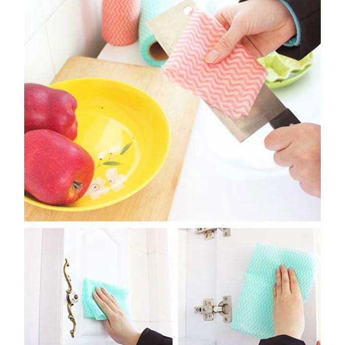 Combo 10 Cuộn Khăn Lau Đa Năng Tiện Ích