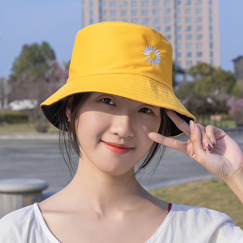 Nón Kết, Mũ Bucket 2 Mặt, Nón Tai Bèo Hoa Cúc Cực Đẹp Siêu Hot MD07