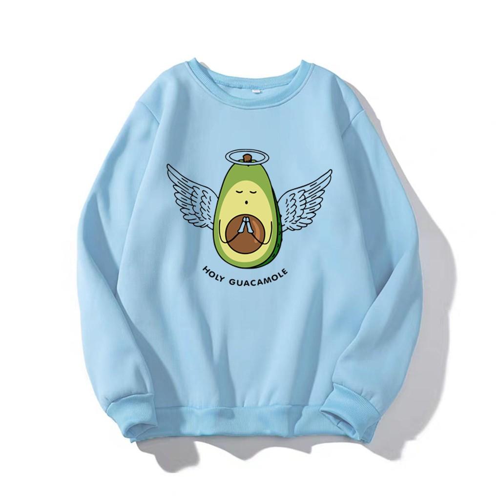 ÁO SWEATER NAM NỮ IN QUẢ BƠ THIÊN THẦN