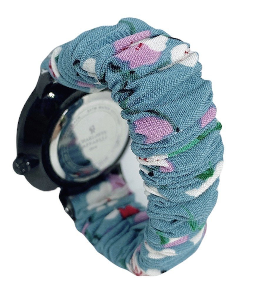 Dây đeo nữ Scrunchie vải bông dây đeo đồng hồ kim, dây đeo đồng hồ Apple watch cưc chất