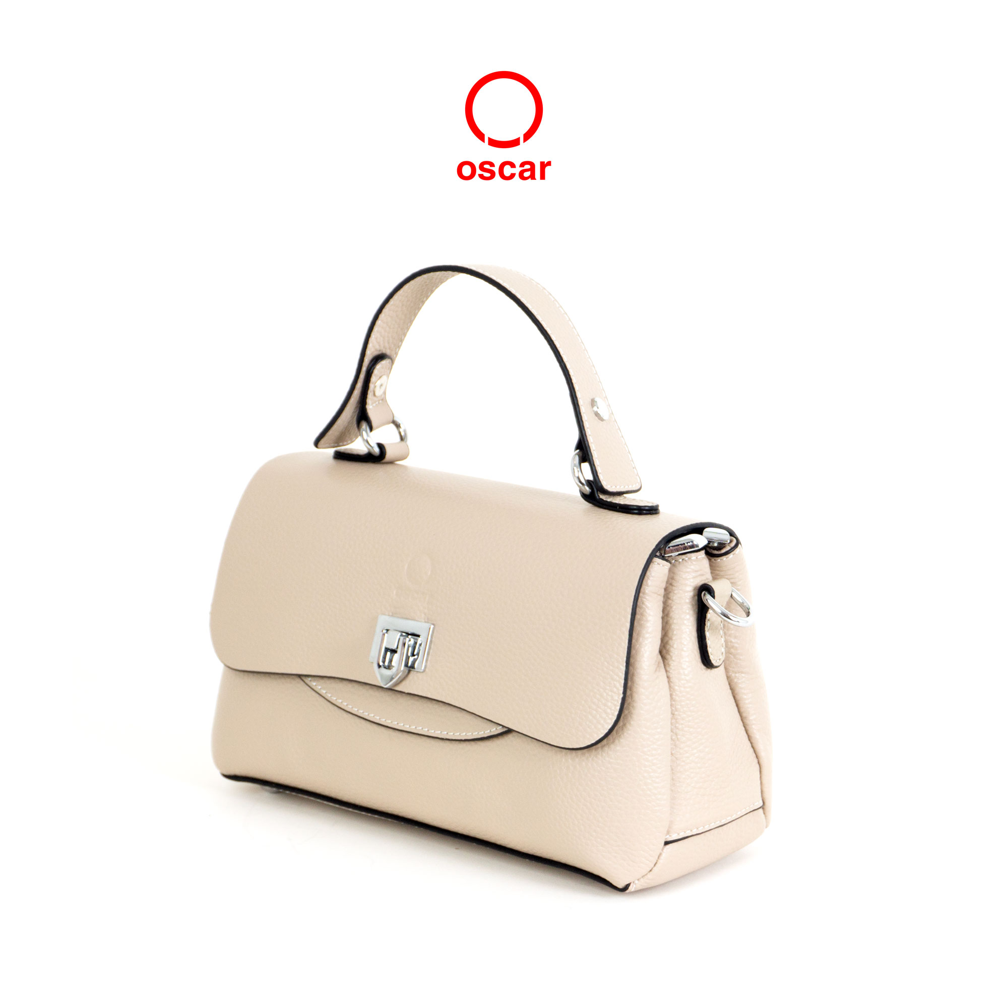 Túi Xách Oscar Nhấn Viền Phối Khóa Metallic OCWHBL 089