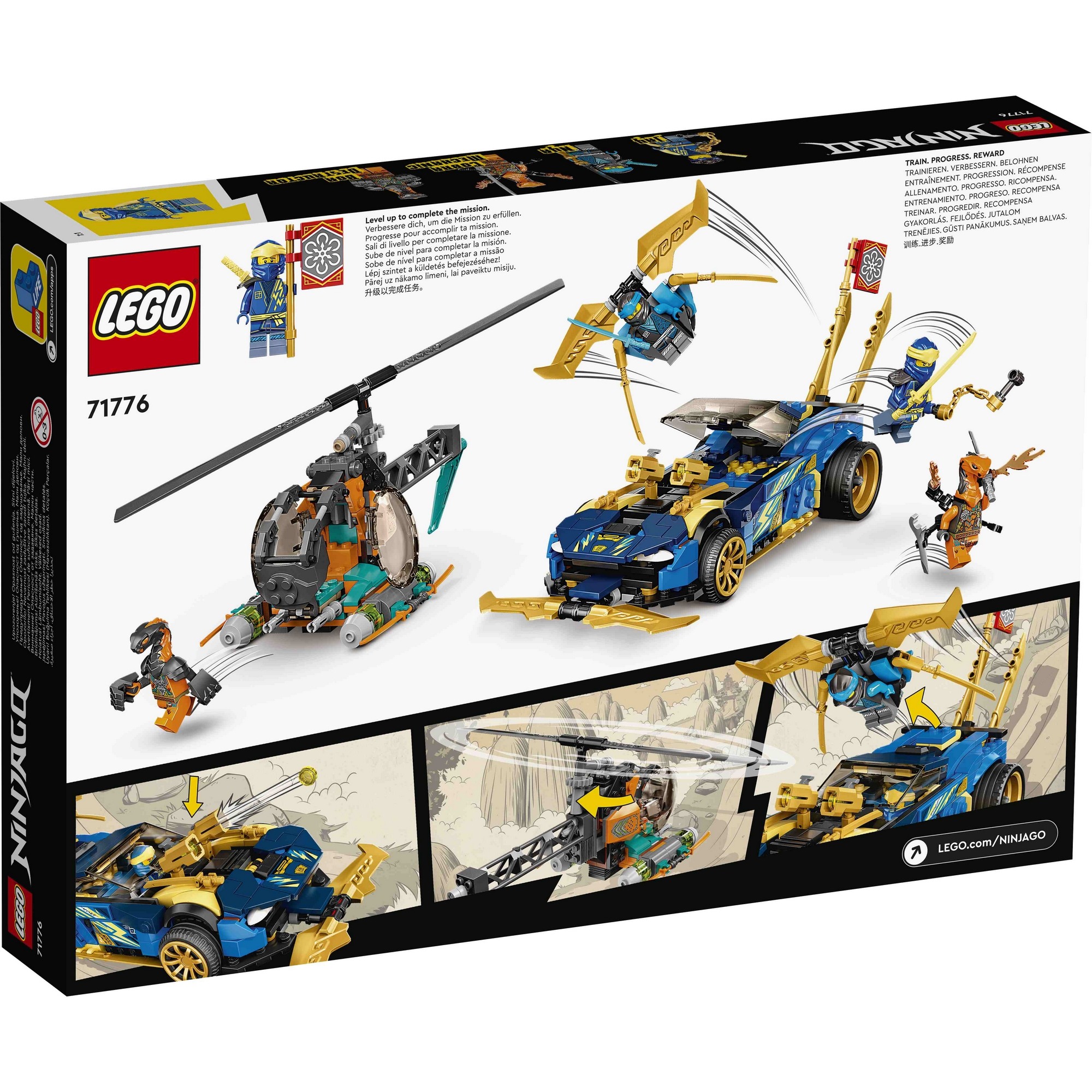 LEGO Ninjago 71776 Xe Đua Tốc Độ Của Jay &amp; Nya (536 chi tiết)