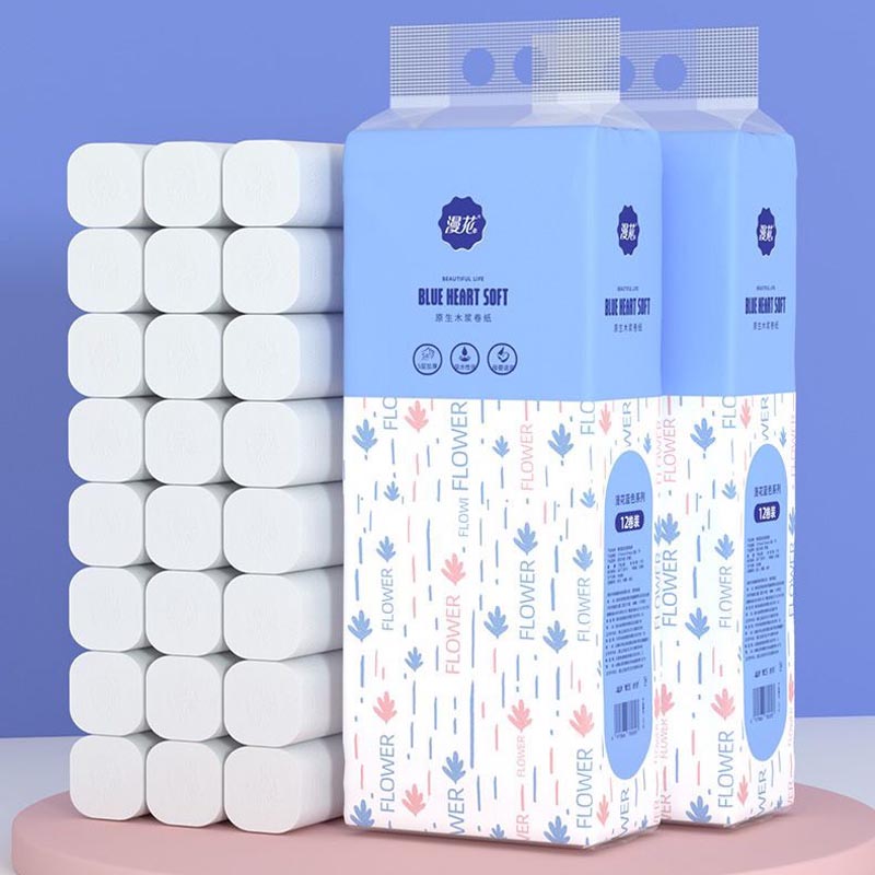 Giấy vệ sinh cuộn không lõi dạng cây 5 lớp