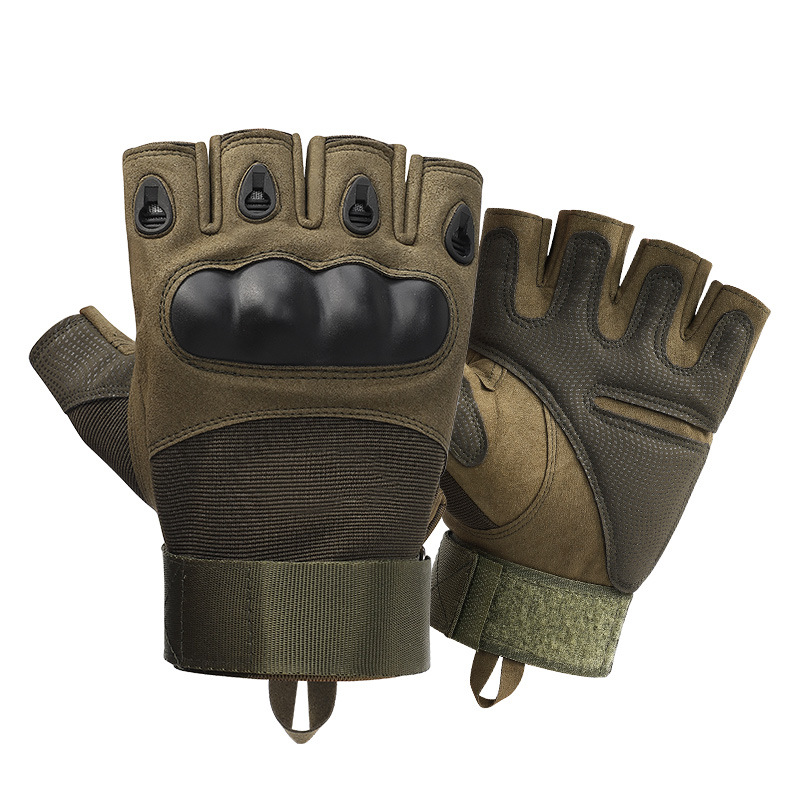 Ngón Găng Tay Nam Ngoài Trời Găng Tay Chiến Thuật Quân Sự Chụp Hình Thể Thao Săn Bắn Airsoft Xe Máy Găng Tay Xe Đạp Color: black Size: XL