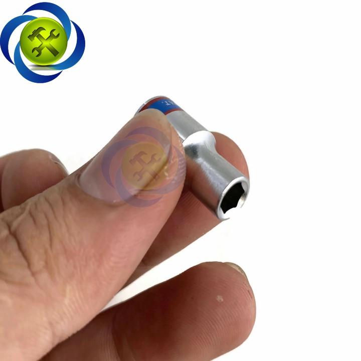 Tuýp 5mm 1/4 Kingtony 233505M loại ngắn 6 cạnh màu trắng