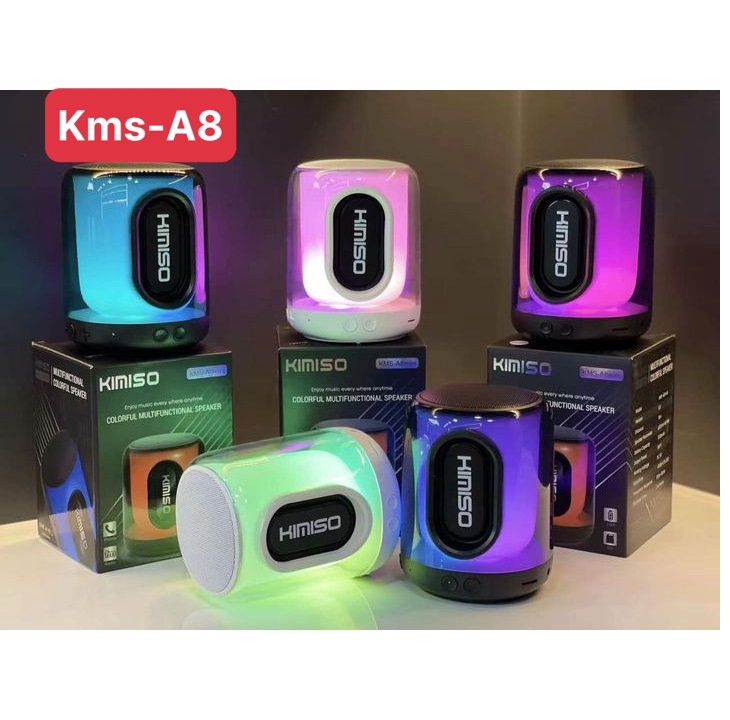 Loa Bluetooth A8 Di Động KMS-A8 mini - Hỗ Trợ Khe Cắm Thẻ Nhớ - USB - Dung Lượng Pin Lớn - HN - HÀNG CHÍNH HÃNG