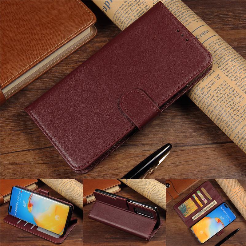 Bao da điện thoại kiểu ví ba ngăn đựng thẻ và khung ảnh cho Samsung Note 8 9 10 Pro Plus Lite Note20 Ultra