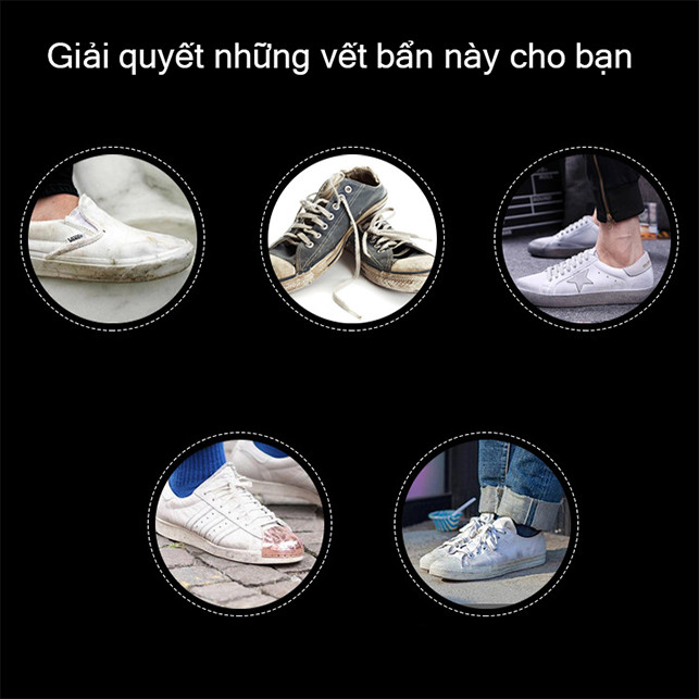 Chai xịt vệ sinh tẩy trắng giày dép  - Xi đánh giày không màu - Phụ kiện thời trang