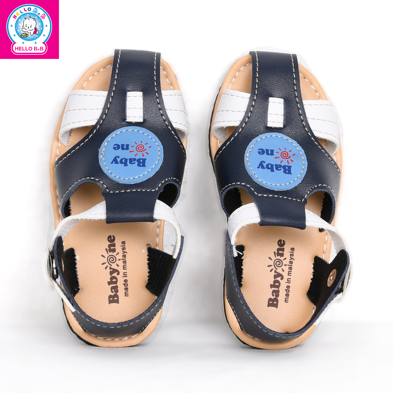 Giày sandal BabyOne 0806 size 24 Navy Blue