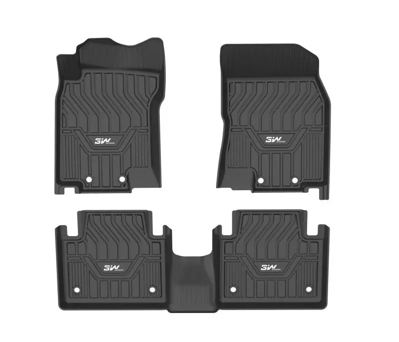 Thảm lót sàn xe ô tô NISSAN X- trail 2013- đến nay Nhãn hiệu Macsim 3W chất liệu nhựa TPE đúc khuôn cao cấp - màu đen