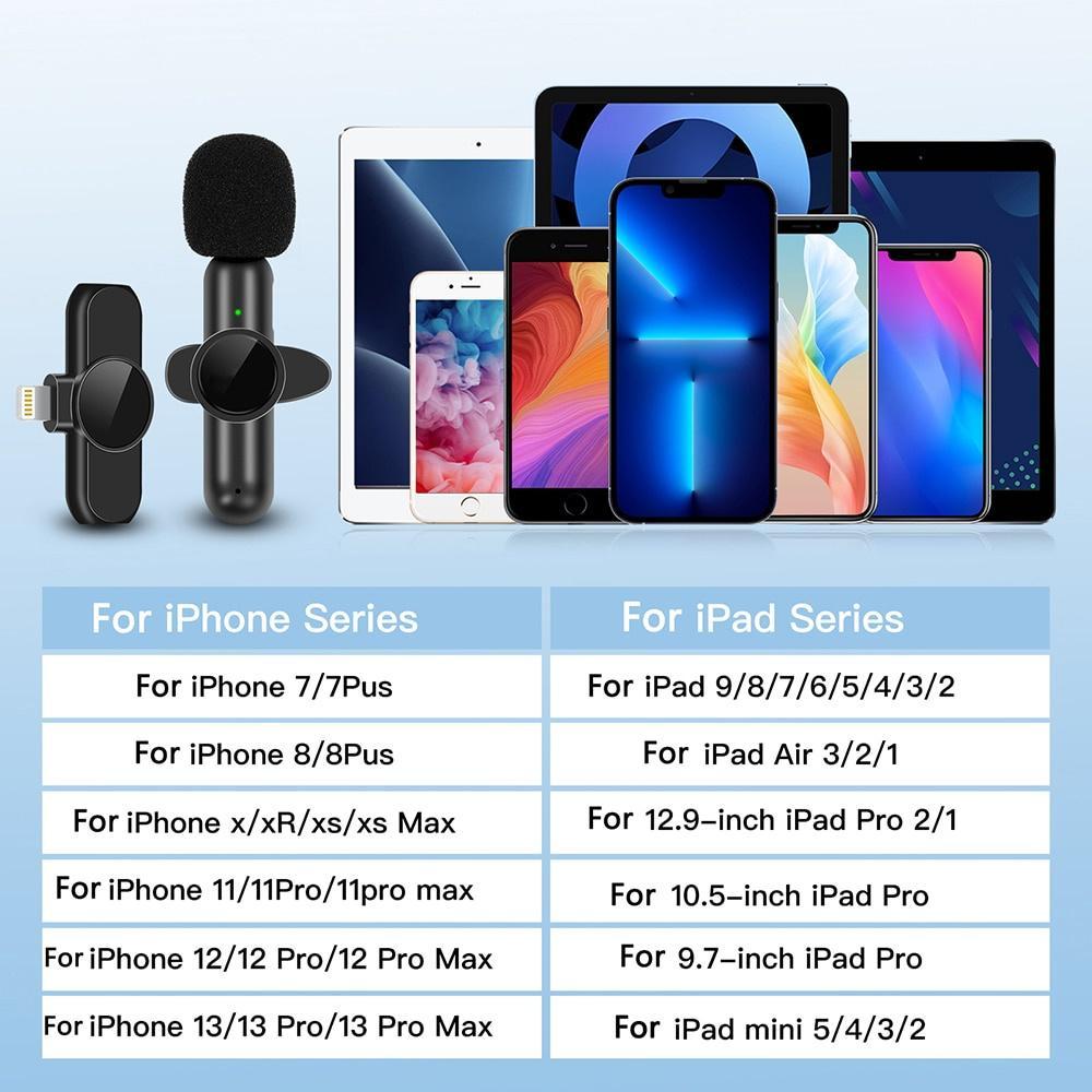 Micro Không Dây Mini Di Động Hỗ Trợ Quay Video / Phát Trực Tiếp Cho Điện Thoại IOS Android