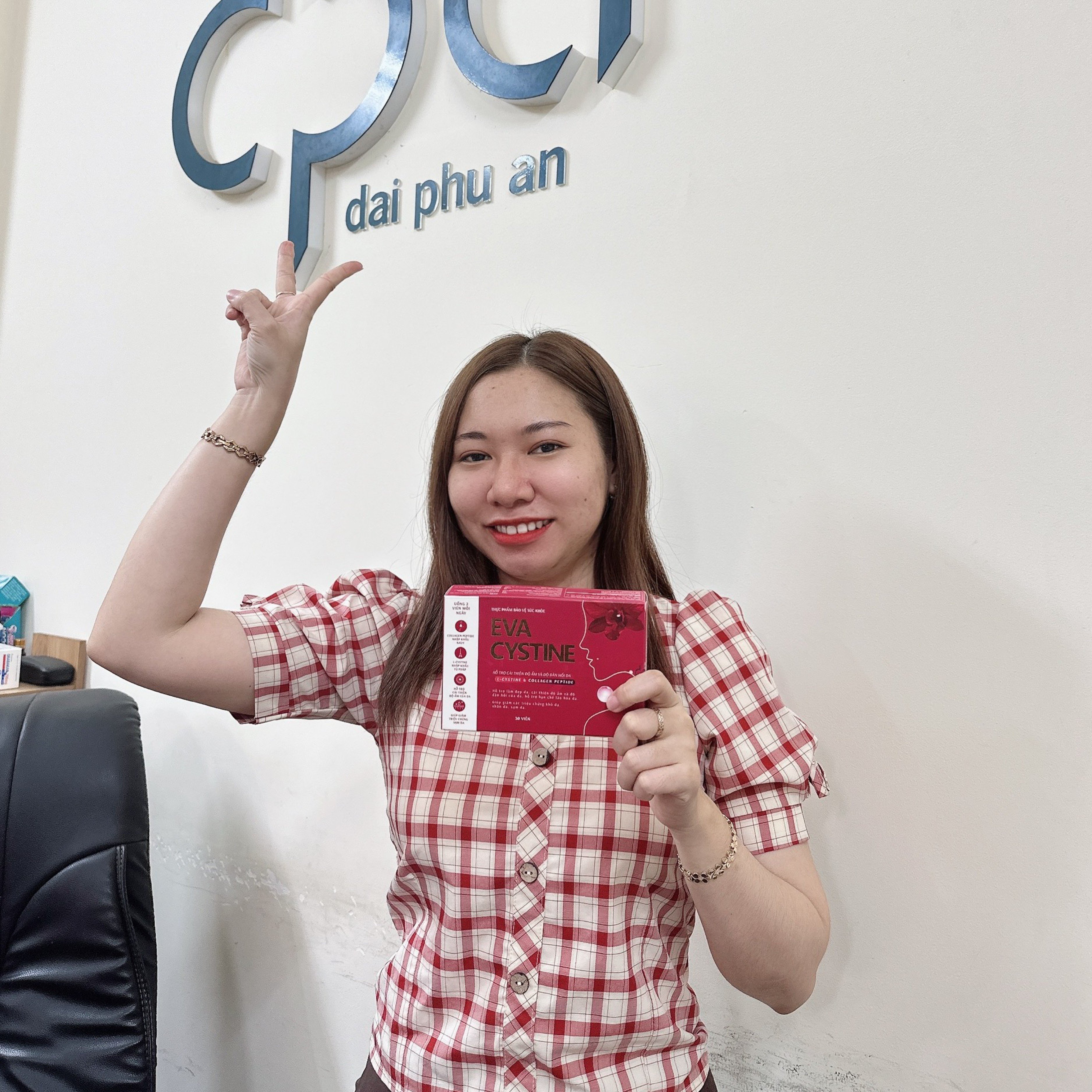 Thực phẩm hỗ trợ làm đẹp EVA CYSTINE làm đẹp da chuyên sâu, trắng da, giảm nhăn da, chống lão hóa da