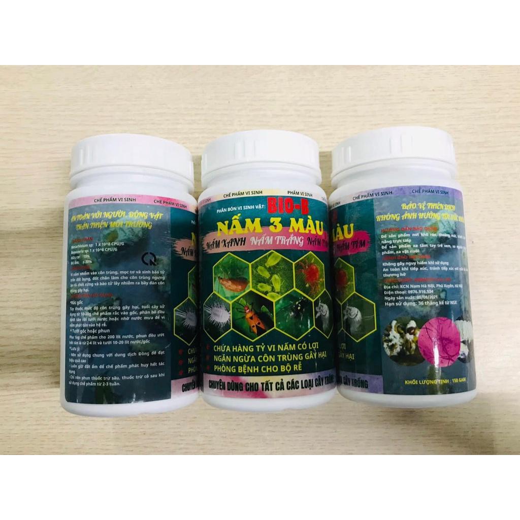 Chế phẩm Nấm 3 màu _ diệt sùng đất, ký sinh trùng, rệp sáp, nhện đỏ, ngăn ngừa côn trùng và phòng sâu hại cho cây