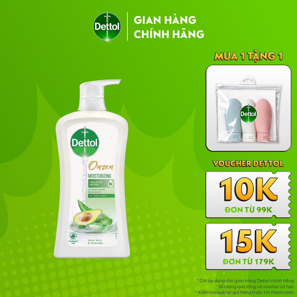 SỮA TẮM DETTOL ONZEN DƯỠNG ẨM LÔ HỘI &amp; BƠ 950G/CHAI