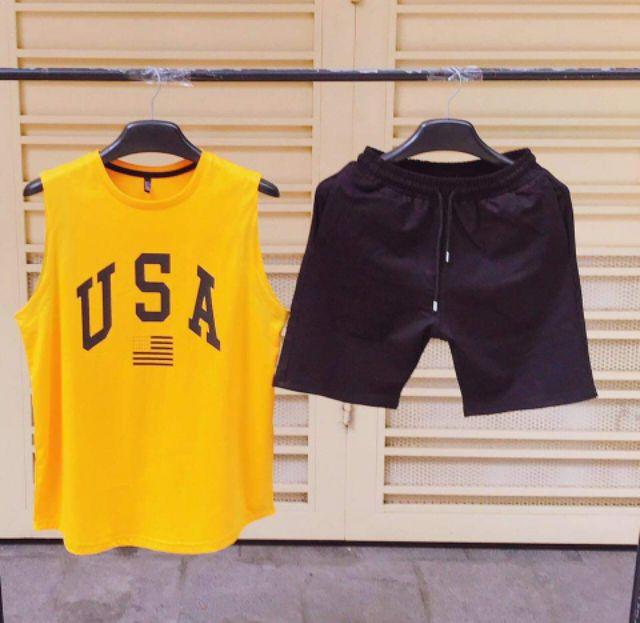 BỘ QUẦN ÁO THỂ THAO BỘ ĐỒ NAM NỮ SIZE M L CHẤT THUN LẠNH