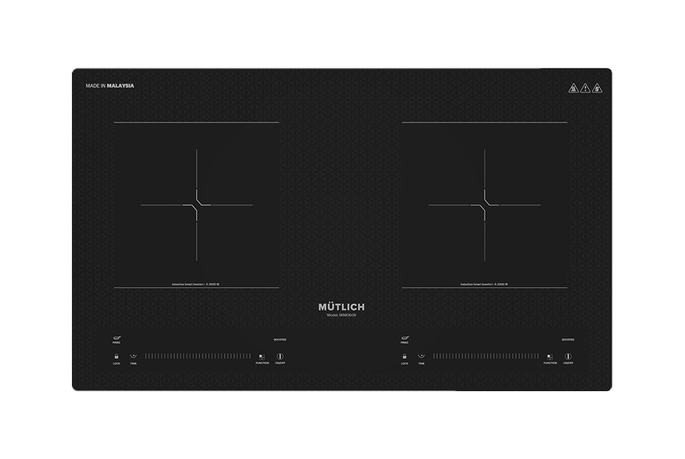 Bếp Từ Đôi MUTLICH MIM0608 (2 Vùng Nấu - 8 Mức Điều Chỉnh Nhiệt - Cảm Ứng Trượt SLIDER CONTROL NHẠY BÉN - Công Suất 3600W) - Hàng Chính Hãng