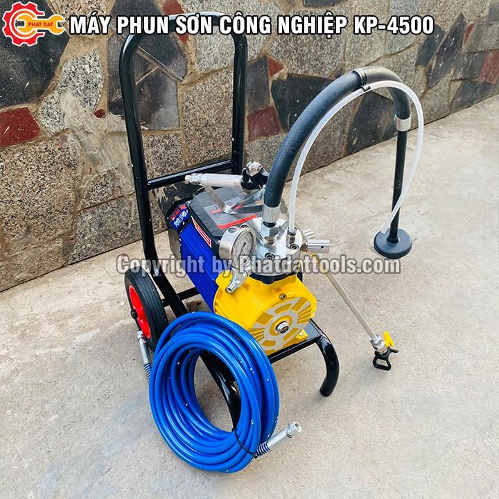 Máy Phun Sơn Công Nghiệp KP-4500-Công Suất 4500W-Đầy Đủ Phụ Kiện-Dây Áp Lực 20m-Bảo Hành 12 Tháng